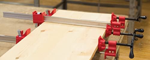 BESSEY IBEAM24, 24 In. Heavy Duty IBEAM Clamp, Red/Silver - size: 24 In.