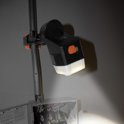 Klein Tools 56029 Work Light, LED Clamp Light Rotates 360 Degrees, Pivots 90 Degrees, Dust and Water Resistant