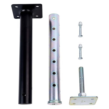 2 Pack Basement Floor Jack 20" - 33" Adjustable Jack Adjustable Support Beam House Jack Post - Suitable for Cellar Ceilings, Underground Passage, basements, Underground bunkers