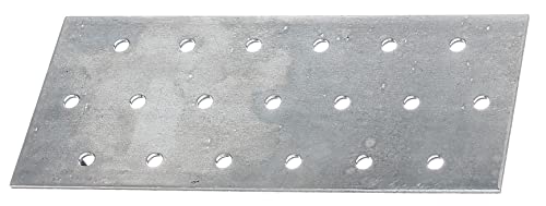 Alberts 331467 Perforated Plate Sendzimir-Galvanised 140 x 60 mm - size: 140 x 60 mm