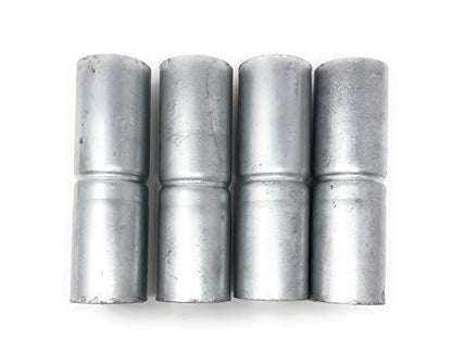 Chain Link Fence Top Rail Sleeves Galvanized Steel 4 Pc Pack 1-5/8" X 6"