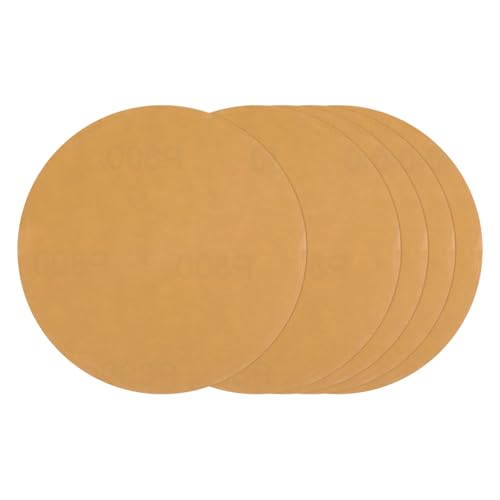 25Pcs Sanding Discs 5In 800Grit Hook and Loop Sandpapers Yellow - color: Yellow, size: 5 Inch(800 Grit)
