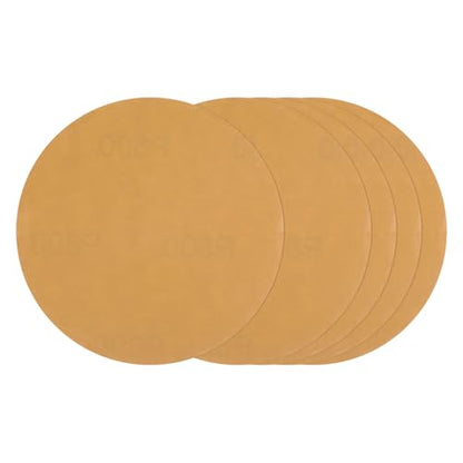 25Pcs Sanding Discs 5In 800Grit Hook and Loop Sandpapers Yellow - color: Yellow, size: 5 Inch(800 Grit)