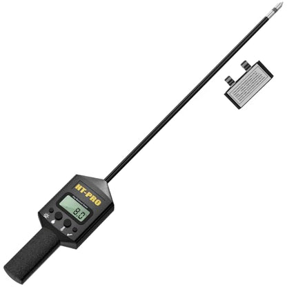 Hay Moisture Tester with 20" Reinforced Probe, Digital Hay Moisture Meter with Temperature Reading for Alfalfa, Hay Bales, Square and Round Bales, Carry Bag Included,Black