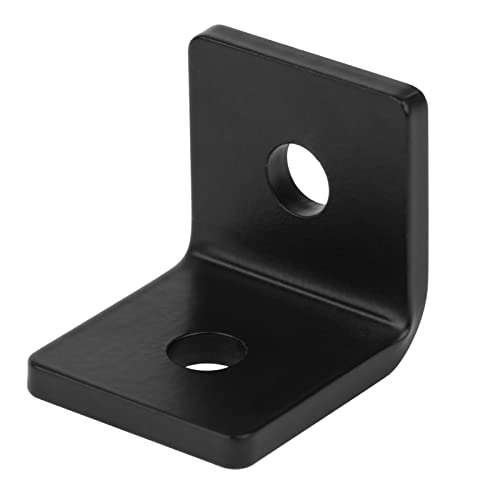 10 PCS 1-1/2" Heavy Duty L Angle Bracket, Black Rafter Clips, 3/16" Thick - size: 1-1/2" x 1-5/8"