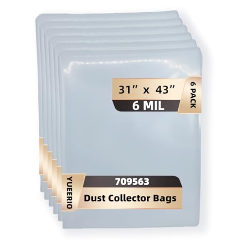 709563 Upgraded Clear Heavy Duty Dust Collection Bag 6 pack
