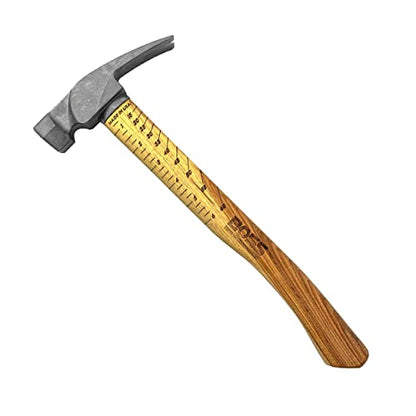 Boss Hammer 14 oz Ti64 Titanium Hammer, Tennessee Hickory Handle - size: 14 oz., style: Smooth Face