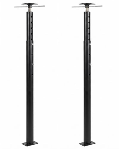 Adjustable Jack Post 56"-100", 2Pack House Floor Jack, 18000LBS House Jacks - color: Black/56"-100"