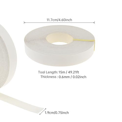 3/4inx50ft Melamine Edge Banding White Veneer Edging Shelf Adhesive - color: White