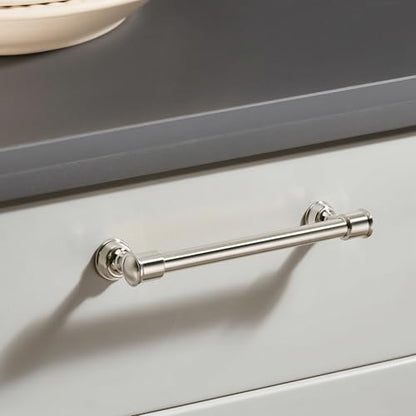 TUNNY 10 Pack Cabinet Handles-3"/76mm Screw Spacing Brushed Nickel Cabinet Pulls Drawer Pulls Cabinet Hardware Kitchen Cabinet Handles for Bathroom Dresser Pulls TU10187 - color: Brushed Nickel, size: 3"(76mm)Hole Center-10Pcs