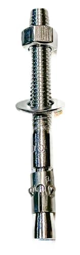 Mighty Fasteners 304 Stainless Steel Wedge Anchors 3/4" X 7" - 5 Pack - size: 3/4" X 7"