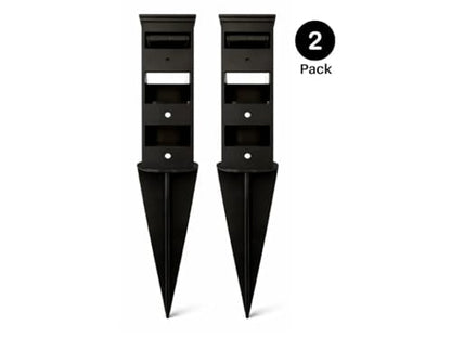Garden Stake Anchors | No-Dig Trellis Support | 12-Inch 2-Pack