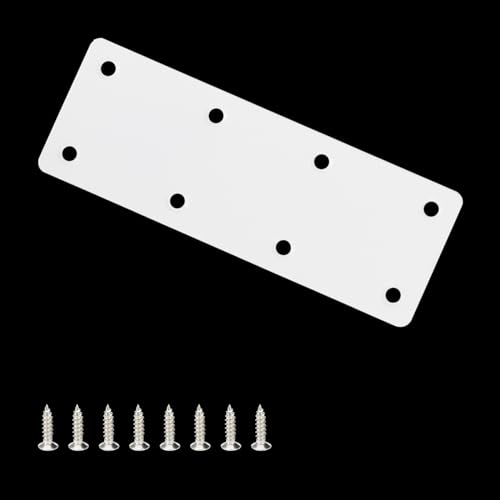 4 Pack Flat Straight Brace Brackets, Stainless Steel Shelf Bracket
