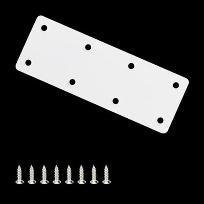4 Pack Flat Straight Brace Brackets, Stainless Steel Shelf Bracket