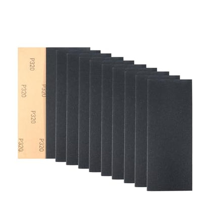 30Pcs 9 x 3.6 Inchs 320 Grit Wet and Dry Handmade Universal Sanding Sheets, Suitable for Woodworking Furniture/Automobiles/Metal/Lacquer Polishing Sandpaper - style: 320 Grit