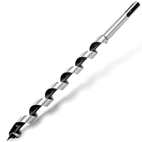5/16" x 20" SDS Plus Auger Drill Bit for Wood | 8x500mm Long Drilling Bit for Soft and Hard Wood, Plastic, Drywall and Composite Materials | MESA DIAMOND® - color: 20 in (500mm), size: 5/16 in (8mm)