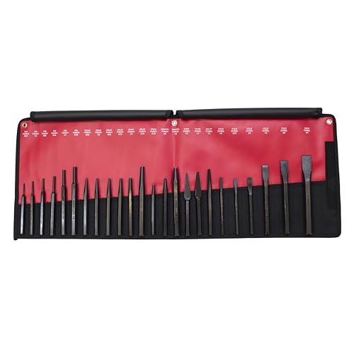 Mayhew Pro 61050 Punch and Chisel Kit, 24-Piece, Black Oxide Finish - color: Black Oxide Finish, size: 24-Piece