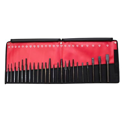 Mayhew Pro 61050 Punch and Chisel Kit, 24-Piece, Black Oxide Finish - color: Black Oxide Finish, size: 24-Piece