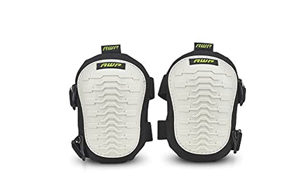 AWP Adult Knee Pads, 1 Pair, Non-Marring Cap, Black and White