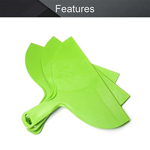 10 Inch Plastic Putty Knife, 3Pcs Flexible Paint Scraper Tool for Spackling - size: 10 inch