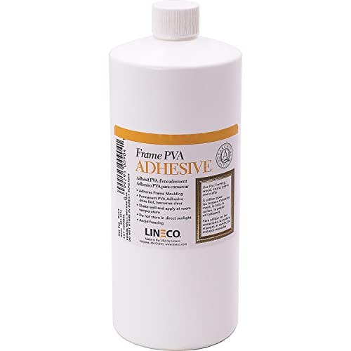 Lineco Frame PVA Adhesive, Acid Free, Dried Clear and Flexible, 1 Quart - size: 1 Quart
