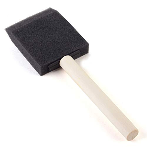 Tosnail 96 Pack 2 Inch Foam Paint Brush with Wooden Handles for Acrylics, Stains, Varnishes, Crafts, Arts