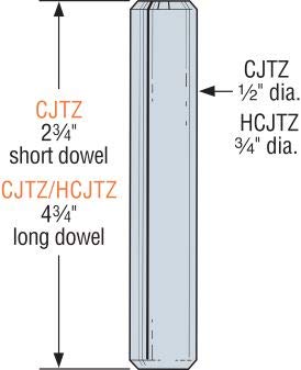 Simpson Strong-Tie CJT3ZL Concealed Joist Tie W/Long Pin