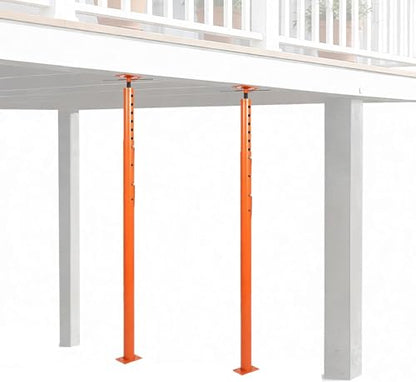 Adjustable House Floor Jack Posts, 2 Pack, 53-93 Inch - size: 53 - 93 in