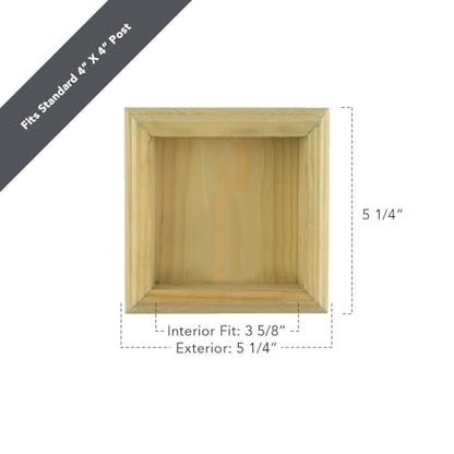 4 in. x 4 in. High Pyramid Pressure-Treated Pine Post Cap (12-Pack)
