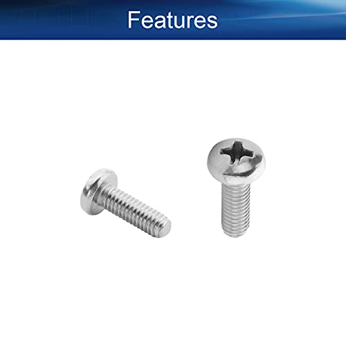 30Pcs M4-0.7 x 12mm Pan Head Phillips Machine Screws - size: M4 x 12mm