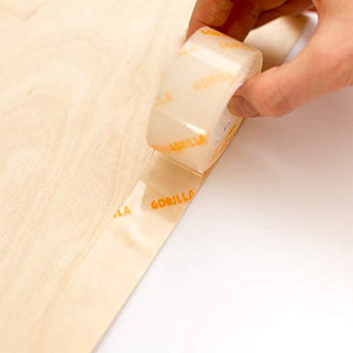 Gorilla Tough & Clear Double Sided Mounting Tape, Clear Tape, 1" x 150" - Weatherproof for Indoor or Outdoor (Pack of 6) - size: 6 - Pack