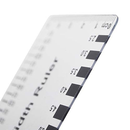 (10PCS) Muka Plastic Concrete Crack Width Ruler - color: Gloss Clear B