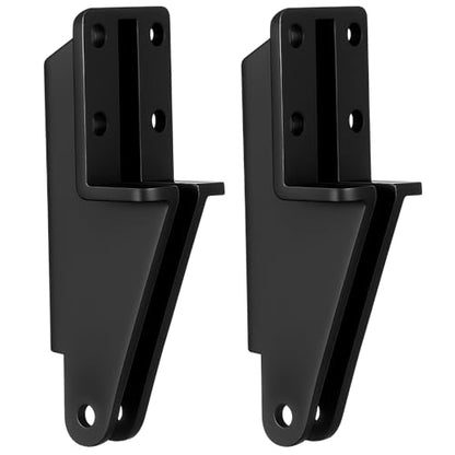 Nuanchu 2 Pack Screen Door Closer Bracket Storm Jamb Plastic Mount, Black - color: Black