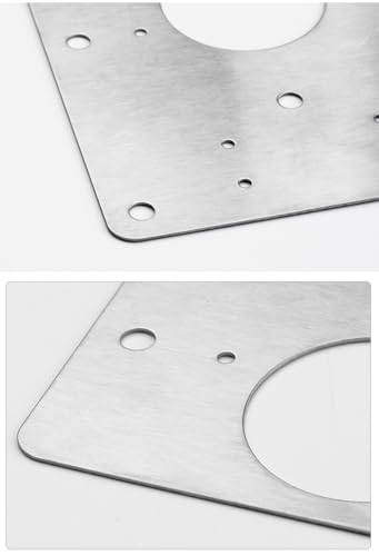 316 Stainless Steel Cabinet Hinge Repair Plates (6-Pack) - Fix Loose Cabinet Doors in 5 Minutes! No Wood Filler or Drilling - Fits Most, Includes Screws