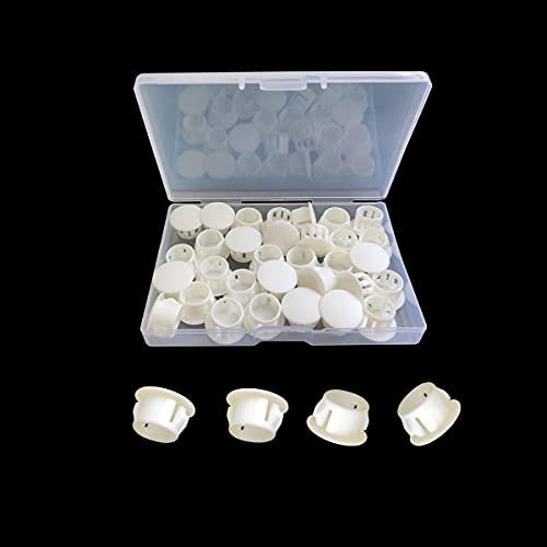 30 Pcs White Hole Plugs 13mm (1/2") Plastic Hole Plugs, Plastic Plug - size: 13mm (1/2")