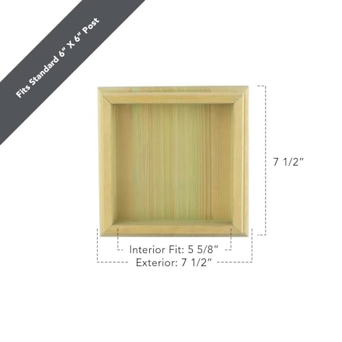 6 in. x 6 in. High Pyramid Pressure-Treated Post Cap (6-Pack)