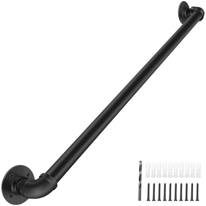 Wall Handrail 4FT/120CM,Industrial Staircase Railing 1.25 Inch Tube Diameter - size: 4 Feet