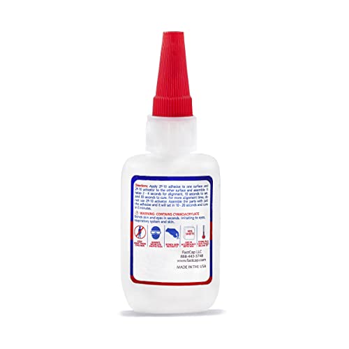 FastCap 2P-10 - Medium – Industrial Strength Super Glue - CA (Cyanoacrylate Adhesive) - 2.25 oz/64g. Perfect for General Purpose Projects. 2-Part Adhesive. Activator Sold Separately (3-Bottles) - style: Medium