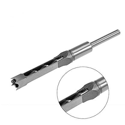 uxcell Square Hole Drill Bit, 1/2" High-Carbon Steel Hollow Chisel Mortise Power Tool for Woodworking - size: 1/2 in