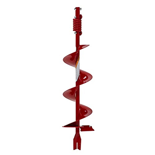Earthquake EA8F 8-Inch Diameter 36-Inch Long Earth Auger with Fishtail Point and Flex Coil Shock Spring - size: 8-Inch Diameter