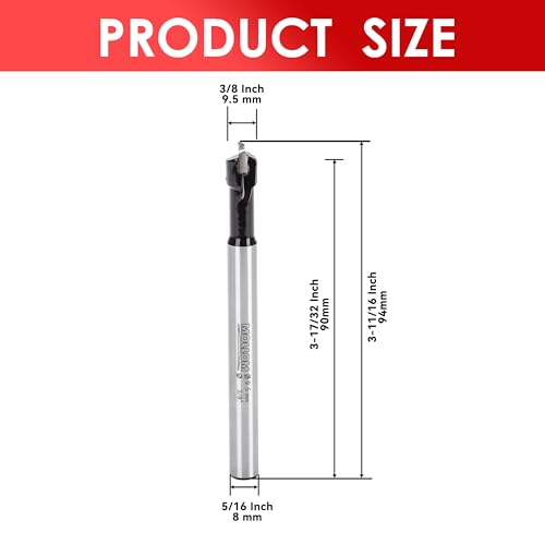 MOLLOM 3/8" (9.5mm) Carbide Forstner Drill Bit - size: 9.5mm | 3/8" (Imperial System)