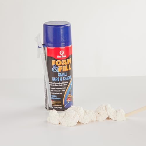 Red Devil 0913 Spray Foam & Fill Small Gaps & Cracks Expanding Insulation, Polyurethane Sealant, 12 oz, Off-White, Pack of 1 - size: 12 oz, style: Pack of 1