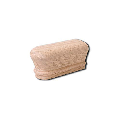 7209 Red Oak Returned End - 6210 Wood Staircase Handrail Fitting for Stair Remodel - style: Returned End - Red Oak