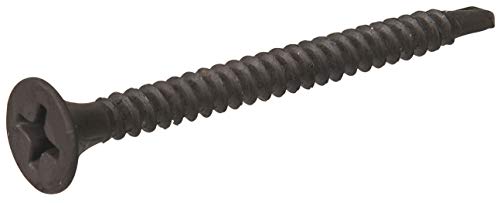 Hillman Drywall Screws, #6 x 1in, 100 Pack, Black Phosphate