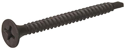 Hillman Drywall Screws, #6 x 1-1/4in, 237 Pack, Black