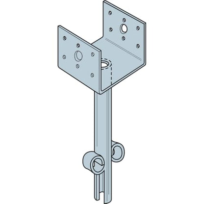 Simpson Strong-Tie EPB44 EPB Elevated Post Base for 4x4 (Pack of 10) - size: 10 Pack