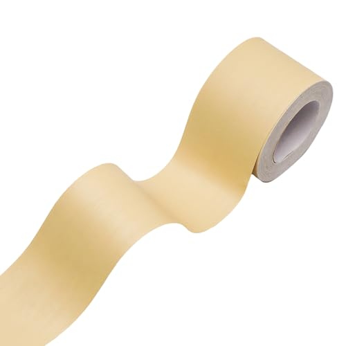 Lilaly 2 inches x 32 feet Wood Grain Repair Tape,Wood Grain Tape,Widely Used for Tables, Doors, Floor and DIY(Beige) - color: Beige