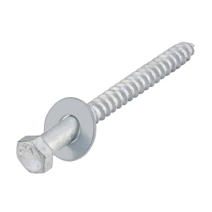 3/8" x 4" Lag Bolts (50 Pcs) Lag Screws for Wood, Hot Dip Galvanized, Hex Head with Washers - size: 3/8" x 4" (50 PCS)