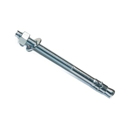 MIGHTY FASTENERS Zinc-Plated Steel Wedge Anchors, 1/2" X 7" - Heavy-Duty Mounting Bolts for Concrete - 25 Pack - size: 1/2" X 7"