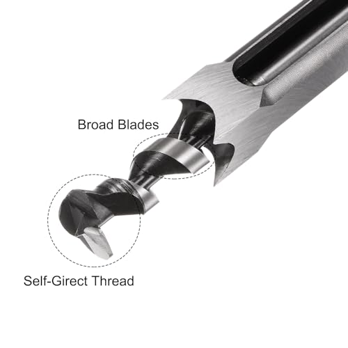 uxcell Square Hole Drill Bit, 1" High-Carbon Steel Hollow Chisel Mortise Power Tool for Woodworking - size: 1 in